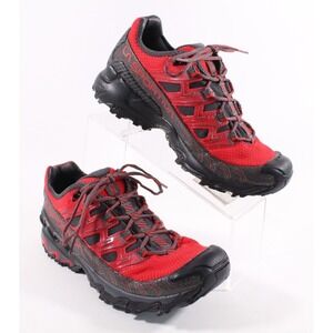 La Sportiva Ultra Raptor II Low Hiking Shoes Trail Red Black Mens Size 7.5 US